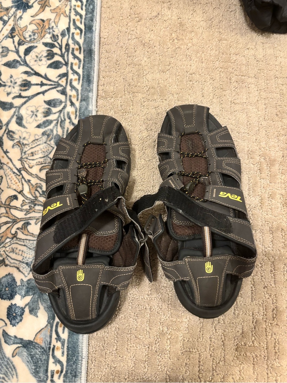 Teva Men’s Brown and Black Outdoor Adventure Sandals